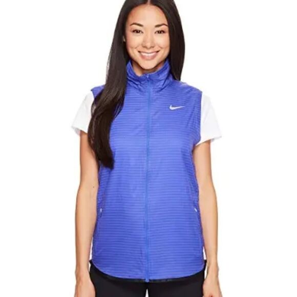 Nike Women's Golf  Flight Convertible Jacket Periwinkle Size L Windbreaker - Picture 3 of 15